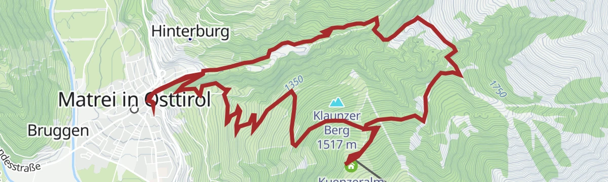 Route map: Rundwanderung Bretterwandbach